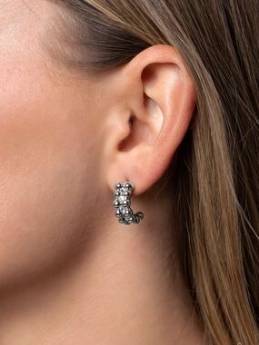 Small Silver Hoop Earrings